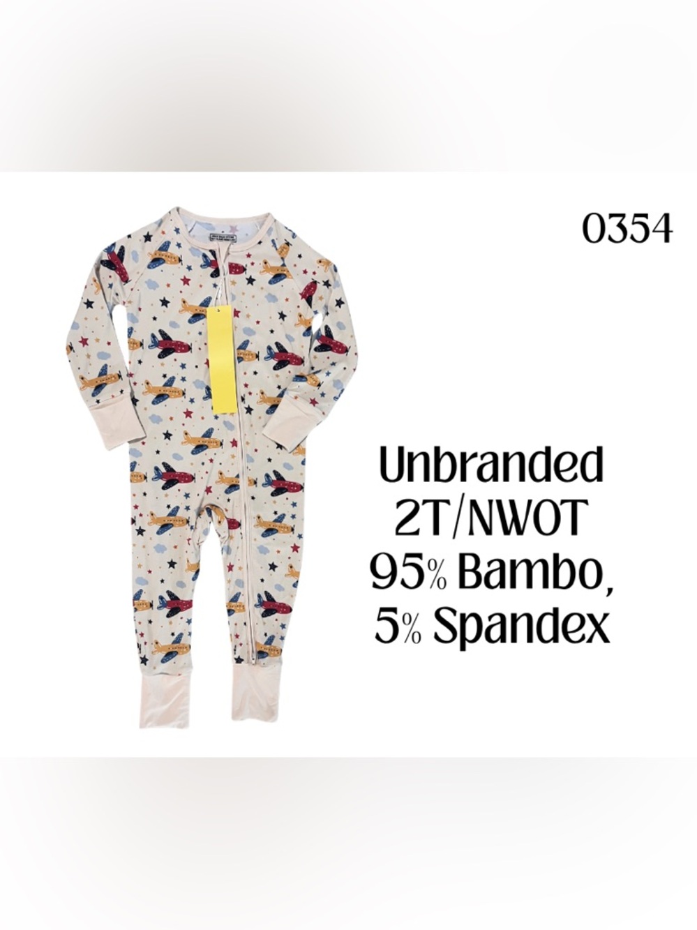 Bamboo/Boys/2T/NWT/Featuring Airplanes/Unbranded